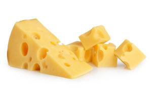 pieces of swiss cheese